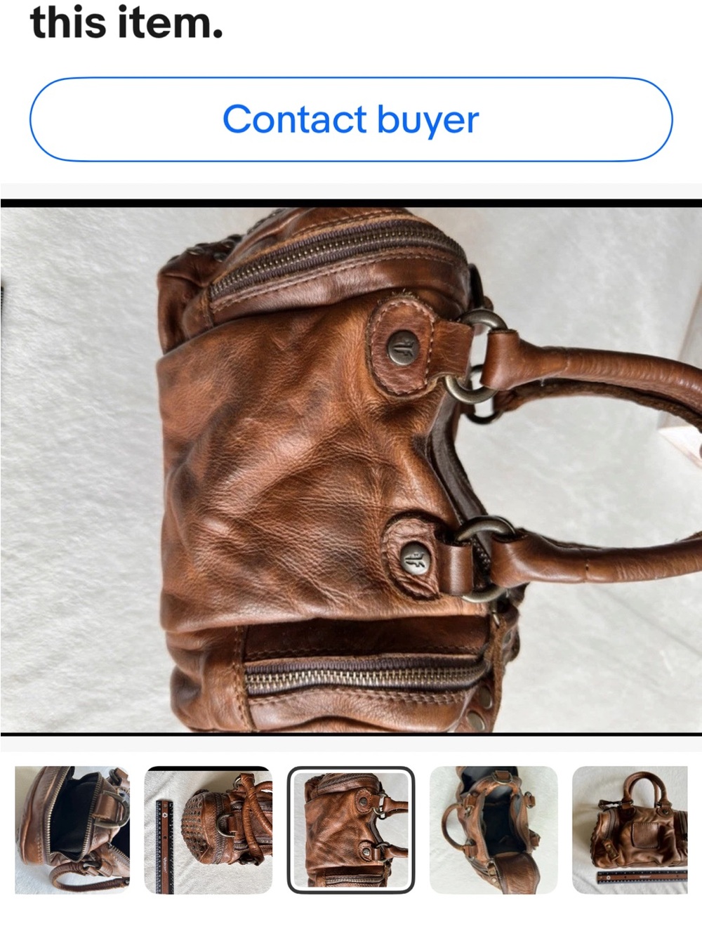 Frye Brooke mini speedy handbag - Picture 6 of 10